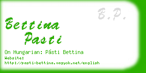 bettina pasti business card