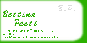 bettina pasti business card